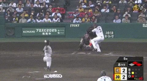 阪神・大山、勝ち越しタイムリーｗｗｗｗｗｗｗｗｗ