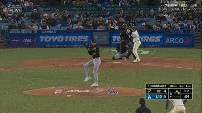 ドジャース　代打キケ・ヘルナンデスが第5号3ランホームラン！！！！！！！！！！！！！！！！
