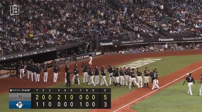 【日本ハム対ロッテ5回戦】ロッテが５－３で日本ハムに勝利し２カード連続勝ち越し！１日で５割復帰！角中今季１号先制２ラン！田中晴２勝目！日本ハムは２カード連続負け越し
