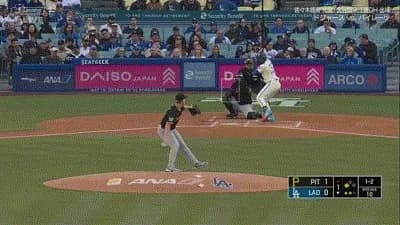 佐々木朗希に援護点！ドジャースが１回裏にテオスカー・ヘルナンデスのタイムリーなどで２点を取り逆転！！！！！！！！！！！！