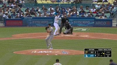 大谷翔平、第二打席で二試合連続安打となるツーベースヒット！！！！！！！！！！！