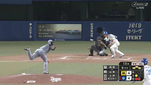 中日、9回裏サヨナラのチャンスで衝撃のバント バント バント！！！ｗｗｗｗｗ