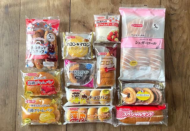 ヤマザキパンで打線を組んでみたwww