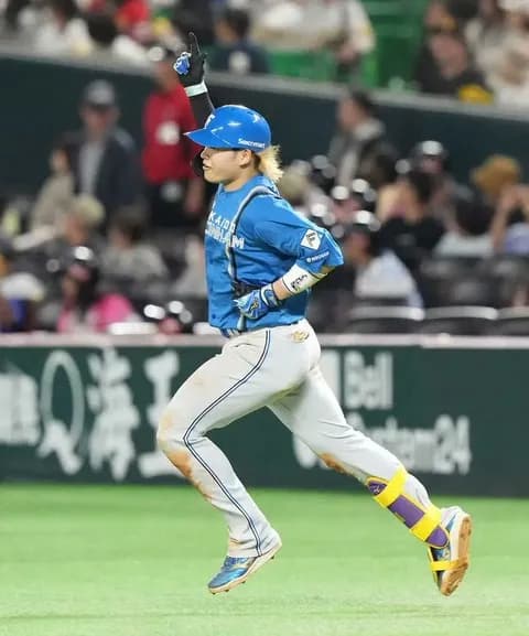 【日本ハム】田宮裕涼がうれしい今季初アーチ　ソフトバンク・津森の直球を捉え「速球を狙って打った」と笑顔