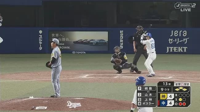 9回裏2アウト満塁でバッターが行なう行為