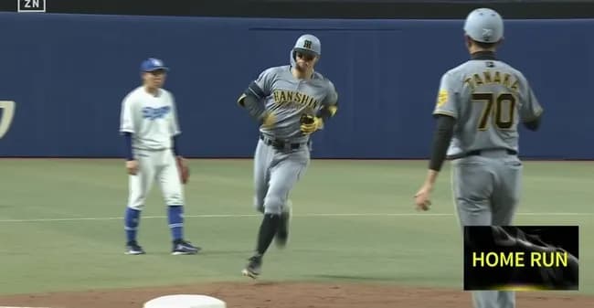 【阪神】佐藤輝明、両リーグ最速の10号ホームラン！ バンテリンドームの逆方向にぶち込むｗｗｗｗｗ