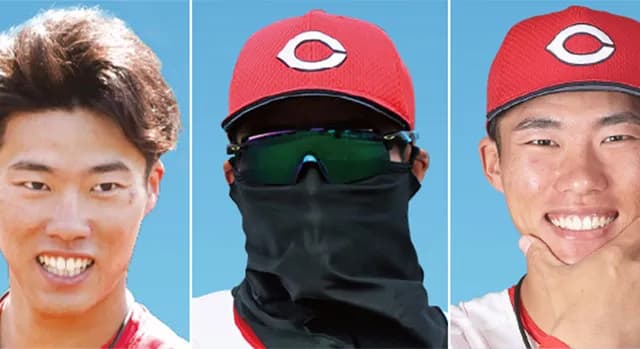 カープ二俣の黒マスク証明写真、コナンの犯人みたいになってしまうｗｗｗ