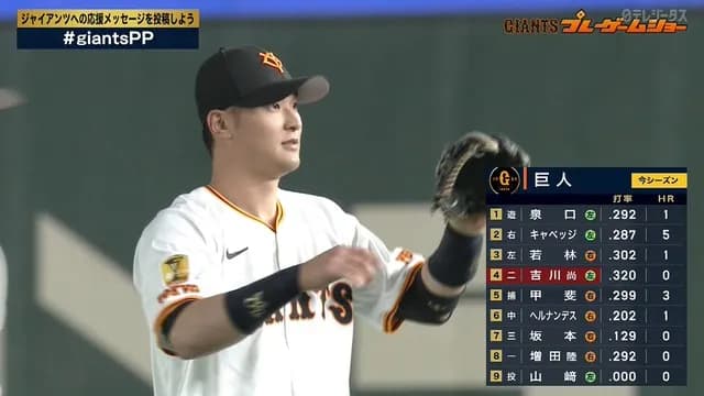 巨人軍 第92代4番打者 吉川尚輝