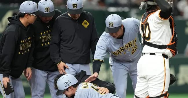 【悲報】背中に当たっただけでベンチから飛び出てくる藤川球児ｗｗｗｗｗｗｗｗｗｗ