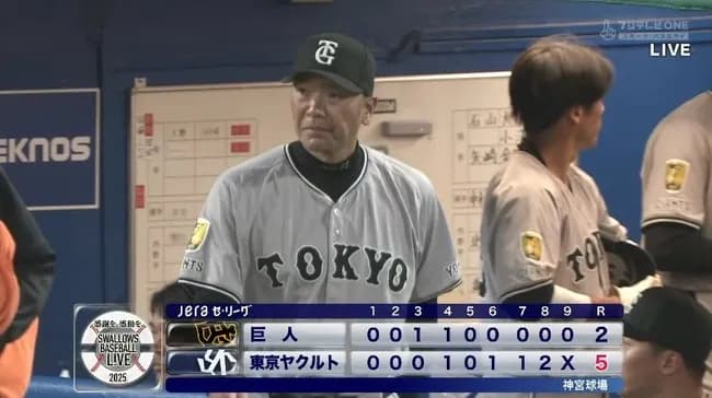 巨人打率トップ１０に６人もおって点が取れんの