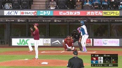 【日本ハム対楽天7回戦】日本ハム・レイエス、楽天・古謝からリーグトップに並ぶ第7号先制ソロホームラン！！！！！！！！！！！！！