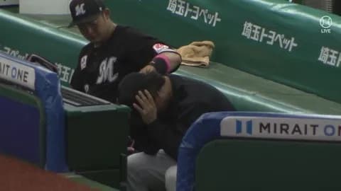 キャプテン藤岡、試合終了後にベンチから立てず泣く