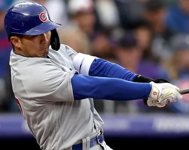 鈴木誠也（10日前のすがた）.295 9本 28点 ops.990