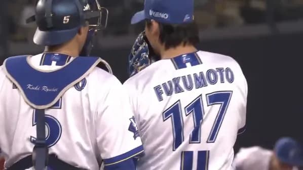 DeNA背番号『117』サウスポーのFUKUMOTOが1回無失点に抑える好リリーフ！　・・・ではなく坂本投手がユニフォームを忘れていた