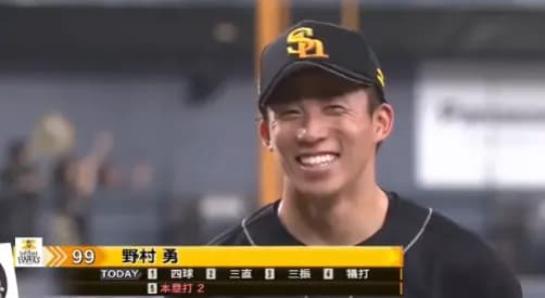 １番野村勇、救世主と言われる　打率.370に到達