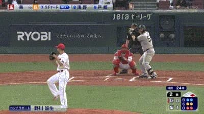 【広島対巨人7回戦】巨人・リチャード、移籍第一打席は挨拶代わりの空振り三振