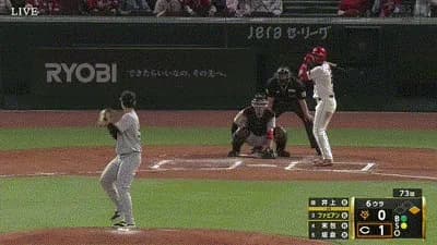 【広島対巨人8回戦】広島、６回にファビアンのタイムリーツーベースでリードを２点に広げる！！！！！