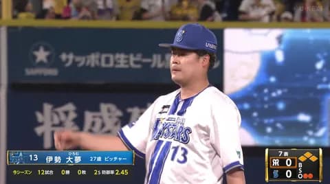DeNA伊勢大夢、二死満塁のピンチに登板し見事抑える！