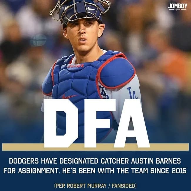 ドジャース、11年目捕手バーンズを事実上の戦力外　正式発表　超有望捕手ラッシングが初昇格