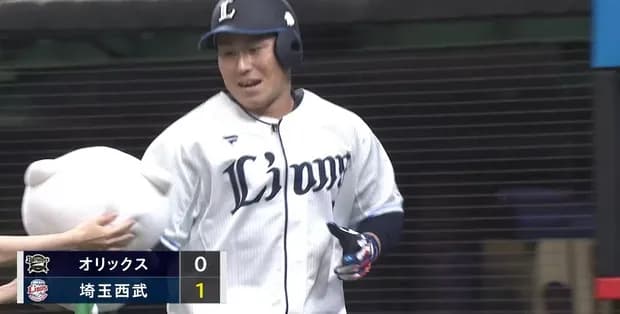 西武・渡部聖弥、本拠地初ホームラン！