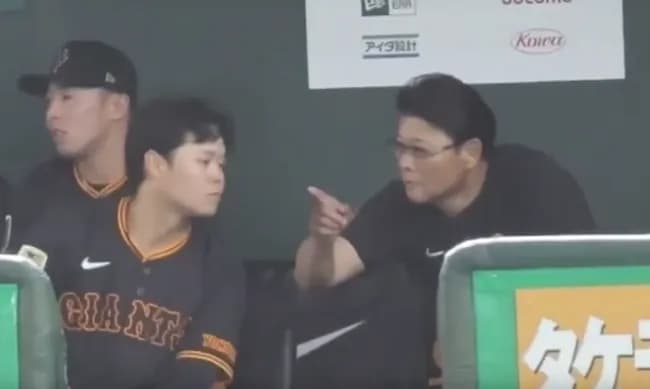 巨人橋上コーチ「今歌ってる子知ってる？」若林「知らない」中山「知らない」浅野「知らない」