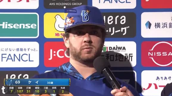 DeNAケイ、開幕から7試合連続QS達成で今季4勝目「次も粘り強く投球したい」