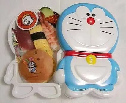 【画像】ドラえもん寿司、ハンバーガーも入って400円