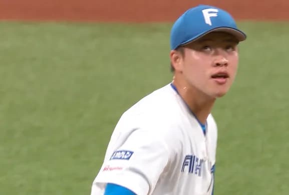 日ハム孫易磊、支配下即一軍初登板で三者凡退堂々のデビュー！！！