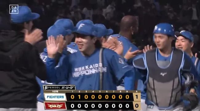 【楽天対日本ハム9回戦】日本ハム・金村が”1ー0”で今季3度目の完封勝利 貯金7で単独の首位堅守！金村は9回5安打無失点で4勝目 郡司の3号ソロが決勝点