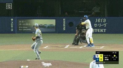 【巨人対ヤクルト11回戦】中日、初回2アウト二塁からカリステのタイムリーツーベースで先制！！！！！