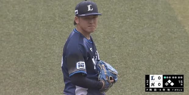 西武隅田、粘りの投球でリーグトップ６勝目！