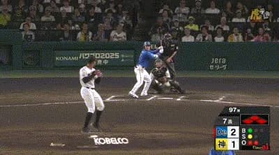【阪神対DeNA11回戦】DeNA、さらに7回2アウト満塁から石上の2点タイムリーでリードを3点に広げる！！！！！