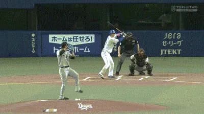 【中日対巨人9回戦】中日・上林、巨人・赤星から初球先頭打者ホームラン！！！！！！！！！！！！！！