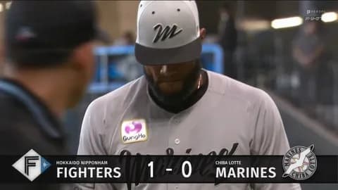 6月1日　日本ハム１－０ロッテ　先発ボスが8回2安打無失点の快投も打線が得点奪えず…最終回痛恨の一発を浴びサヨナラ負け…