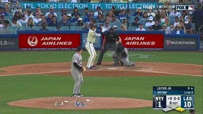 大谷翔平、第四打席でマルチ安打となるライト前ヒット！！！！！！！！