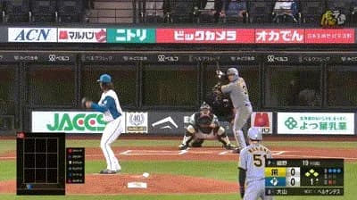 【日本ハム対阪神3回戦】阪神、初回に押し出しとヘルナンデスのタイムリーで２点先制！！！！！！！！！