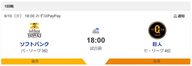 今日からのSB巨人3連戦で起こりそうなこと
