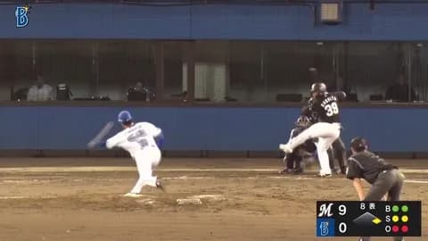 ホームランを打つ大下さんのフォームが豪快すぎる