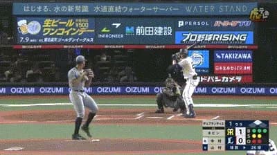 【西武対阪神3回戦】西武、1回裏にネビンのタイムリーで同点に追いつく！！！！！