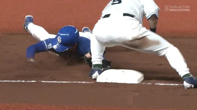 中日・代走尾田、絶対アウトになってはいけない状況で盗塁死ｗｗｗｗ