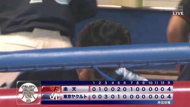 ヤクルトvs楽天、2者連続死球で押し出しサヨナラ未遂（まぁどっちでもええか…）