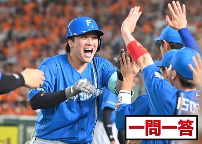 ホームラン打った伏見「狙いは真っすぐでしたね。万中（万波）がホームランを打ってくれた後だったので、おそらく真っすぐで、すーっと来るだろうなと」