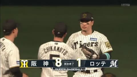 6月18日　阪神８－１ロッテ　先発田中晴が5回投げ切れず3失点、終盤にも大量失点を許し惨敗でまたも3連勝ならず