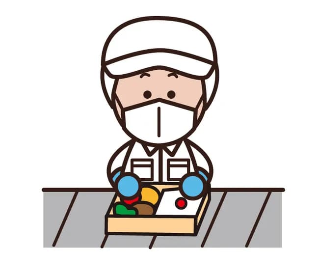 工場の弁当の盛り付けバイトキツすぎて草
