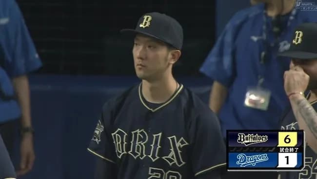 【中日対オリックス3回戦】オリックスが６－１で中日に快勝！３カード連続勝ち越し！西川龍馬は猛打賞！田嶋大樹６回１失点４勝目！中日は借金４