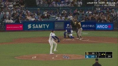ドジャース・山本由伸、5回に犠牲フライを打たれ失点…リードを2点に広げられる…