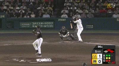 【阪神対ソフトバンク1回戦】阪神、5回裏2アウト一二塁から大山のタイムリーで1点勝ち越し！！！！！！！！！！