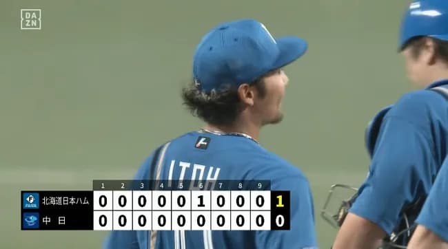 【中日対日本ハム1回戦】日本ハムが今季１２度目の完封勝ちで２連勝！今季最多貯金１３に！伊藤が今季初完封でハーラー単独トップ７勝目！清宮幸が決勝犠飛！