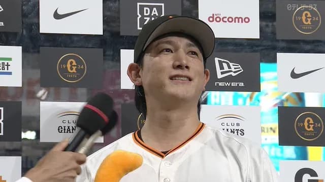 巨人・小林のヒーローインタビュー、凄まじい歓声で異様な雰囲気ｗｗｗｗ