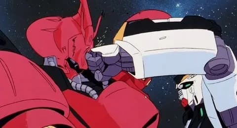 【悲報】ニューガンダムさん消耗してるサザビーを狙う…